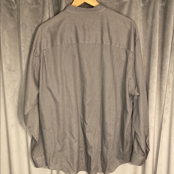 Yves Saint Laurent Vintage Gray Button-Up Shirt - Picture 2 of 4